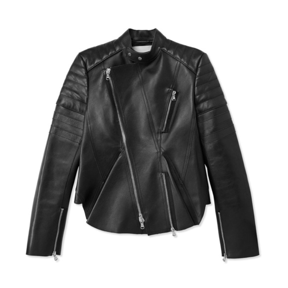 3.1 Phillip Lim Jackets & Blazers - 3.1 PHILLIP LIM Leather Peplum Motorcycle Jacket